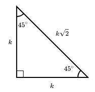 Triangle isocèle rectangle